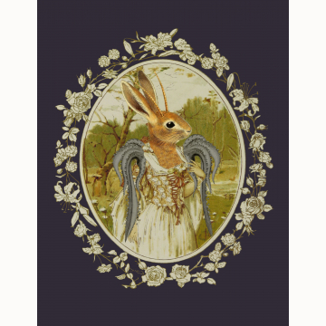 8x10 Tentacle cornibus asperata leporem Print